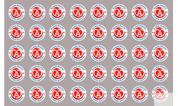 produits Alsacien - 40fois 2cm - Sticker/autocollant