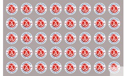 série 40 produits Alsacien - 2cm - Sticker/autocollant