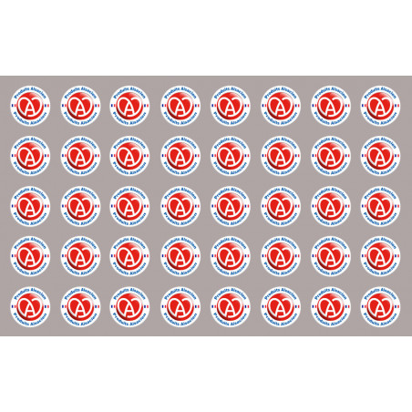 produits Alsacien - 40fois 2cm - Sticker/autocollant