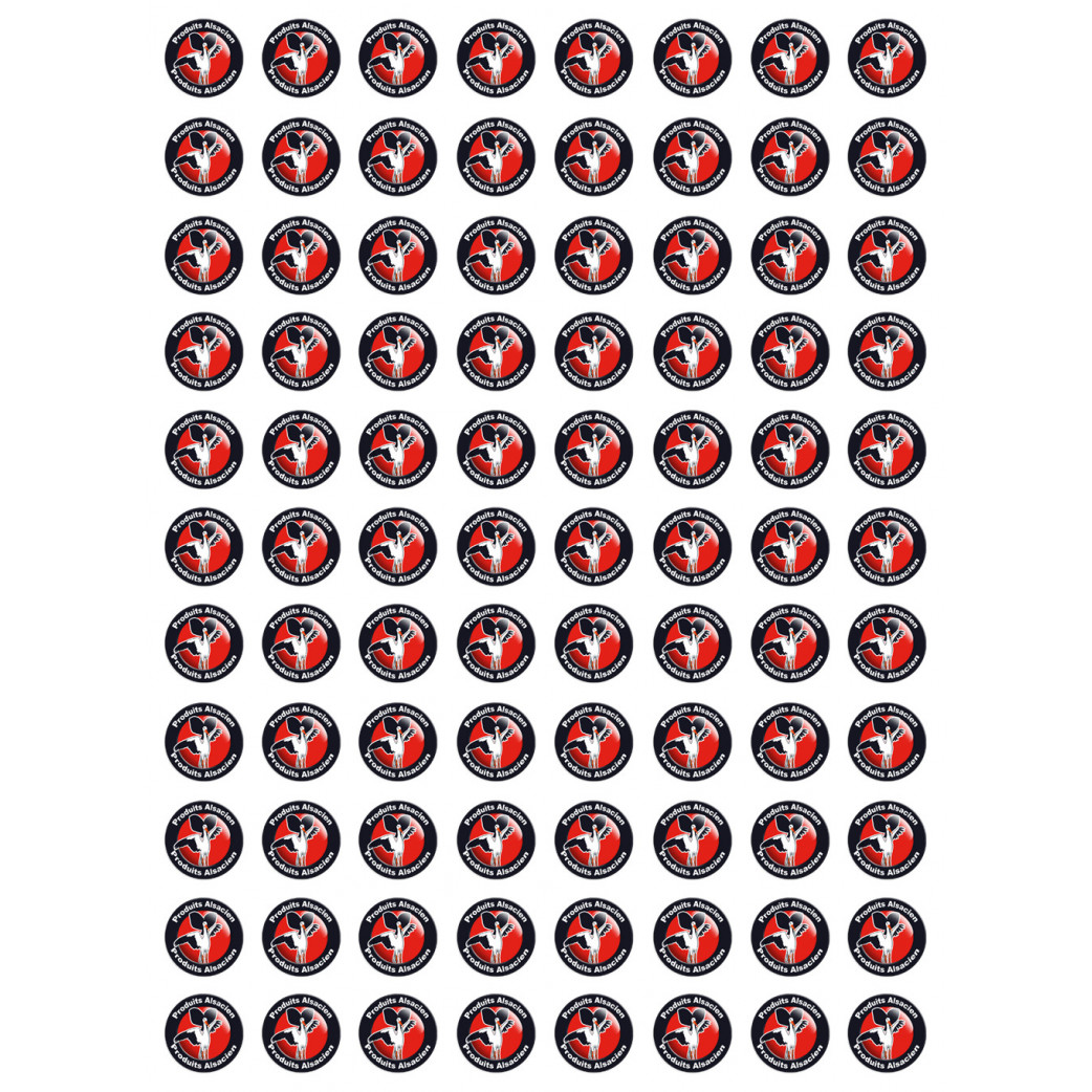 produits Alsacien cigogne - 88fois 2cm - Sticker/autocollant