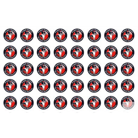 série 40 produits Alsacien cigogne - 2cm - Sticker/autocollant