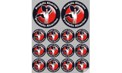 Produits Alsacien cigogne - 2fois 10cm/12fois 5cm - Sticker/autocollant