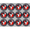 série Produits Alsacien cigogne - 12stickers de 5cm - Sticker/autocollant