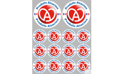 Produits Alsacien - 2fois 10cm/12fois 5cm - Sticker/autocollant