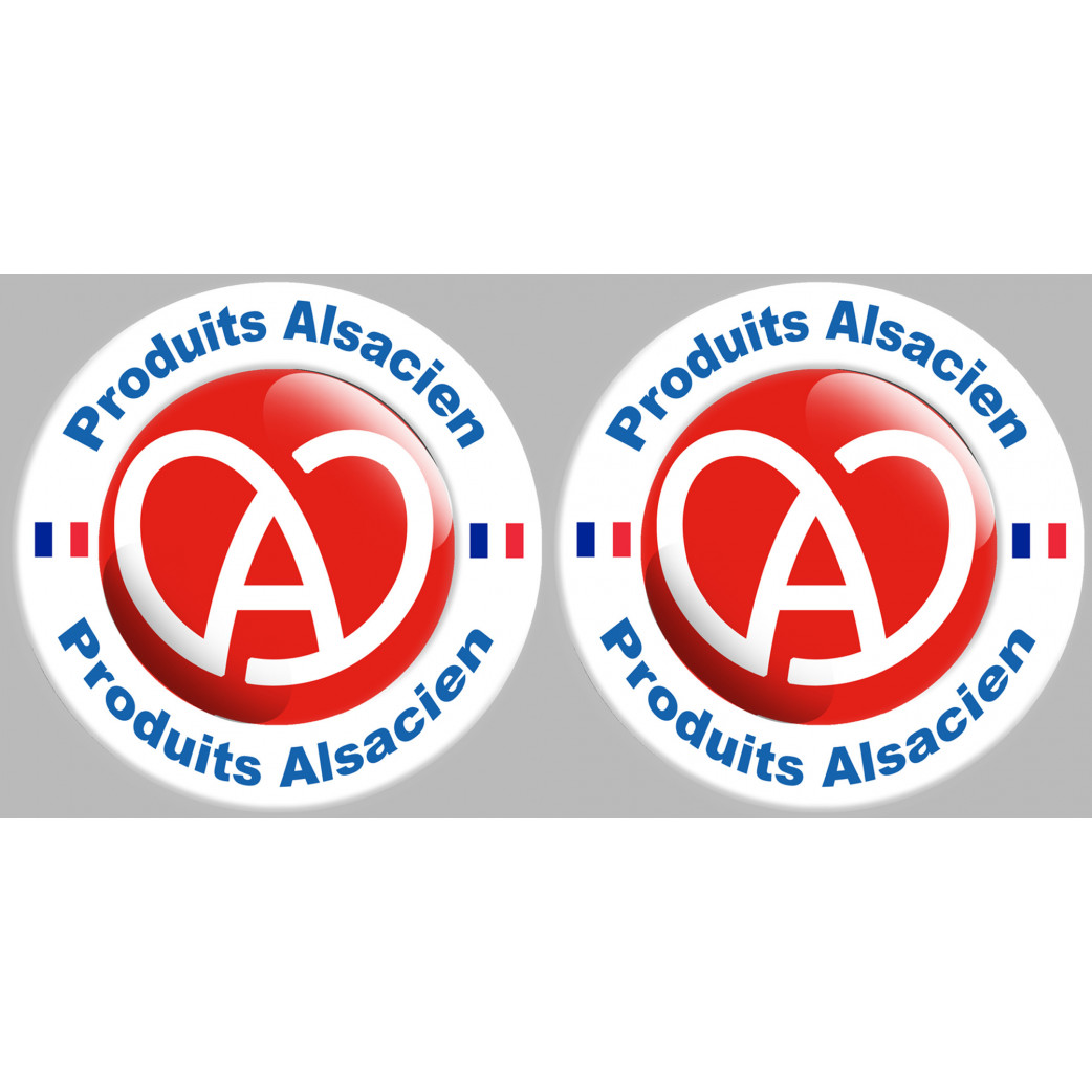 2 produits Alsacien - 10cm - Sticker/autocollant
