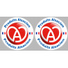 2 produits Alsacien - 10cm - Sticker/autocollant