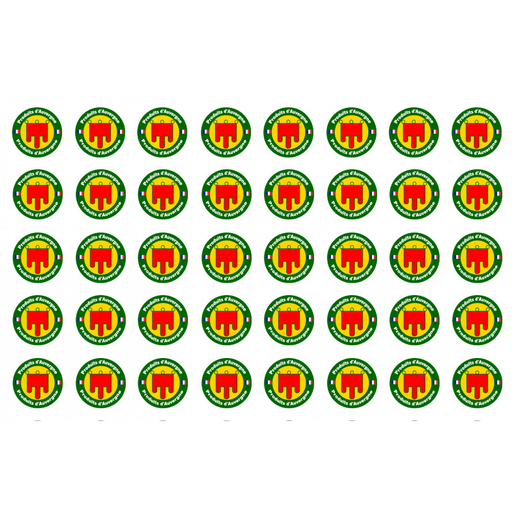 Produits d'Auvergne - 40fois 2cm - Sticker/autocollant