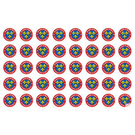 Produits du Berry - 40stickers de 2cm - Sticker/autocollant