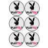 Playtil (6 fois 5cm) - Sticker/autocollant