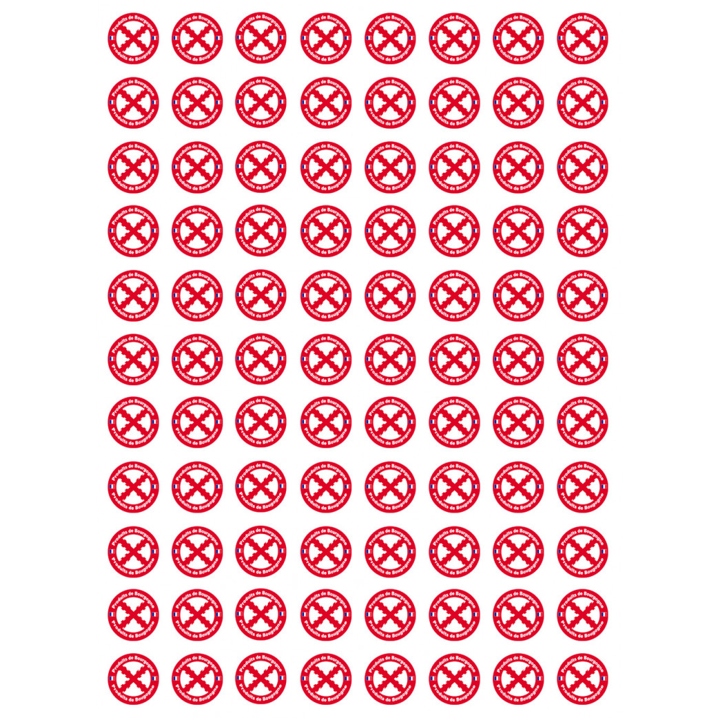 Produits de Bourgogne - 88fois 2cm - Sticker/autocollant