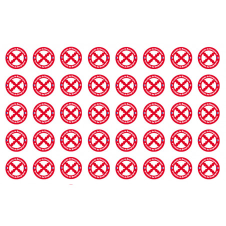 Produits de Bourgogne - 40fois 2cm - Sticker/autocollant