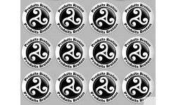 Produits breton triskel - 12fois 5cm - Sticker/autocollant