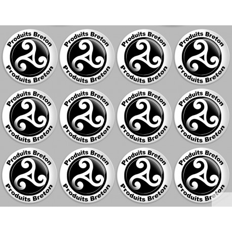 Produits breton triskel - 12fois 5cm - Sticker/autocollant