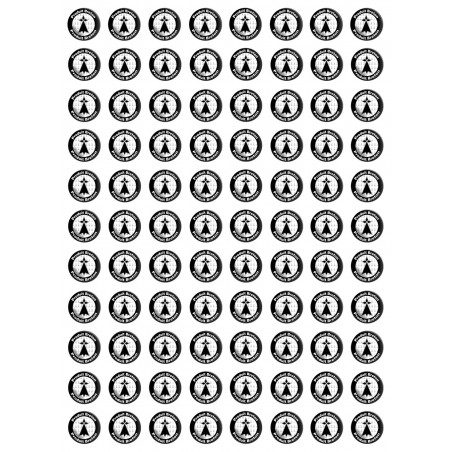 Produit breton hermine - 88fois 2cm - Sticker/autocollant