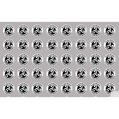 Produit breton triskel - 40fois 2cm - Sticker/autocollant