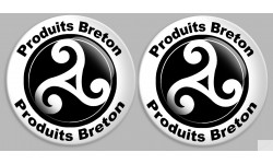 Produit breton triskel - 2 stickers de 2cm - Sticker/autocollant