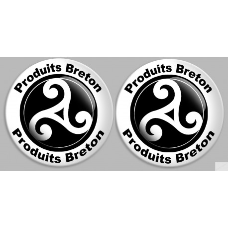 Produit breton triskel - 2 stickers de 2cm - Sticker/autocollant