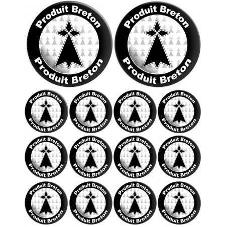 Produit breton hermine - 2fois 10cm / 12fois 5cm - Sticker/autocollant