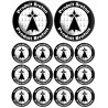 Produits bretons hermine - 2fois 10cm / 12fois 5cm - Sticker/autocollant