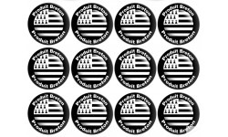 Produit drapeau breton - 12fois 5cm - Sticker/autocollant