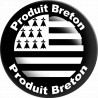 Produit breton drapeau - 15cm - Sticker/autocollant