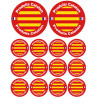 Produits Catalan - 2fois 10cm et 12fois 5cm - Sticker/autocollant