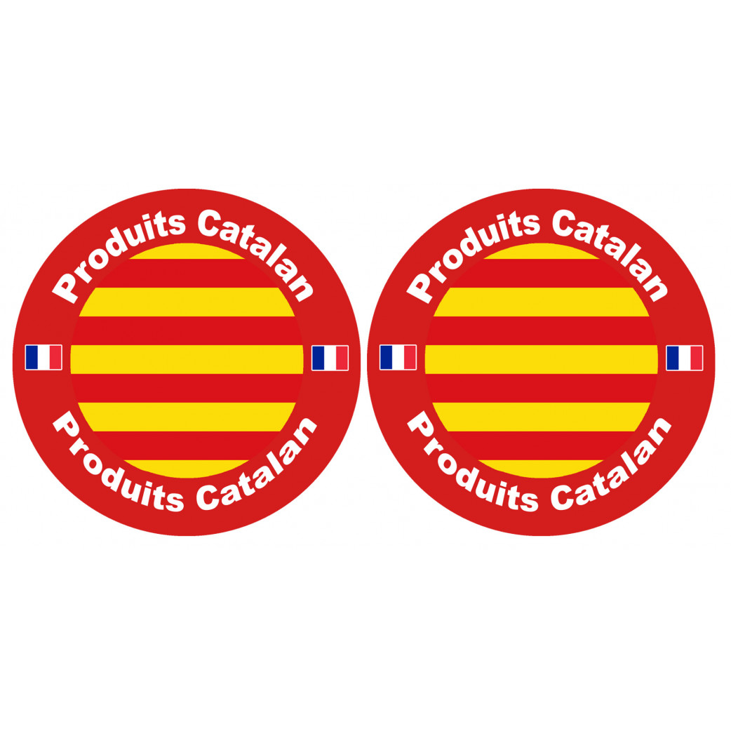 Produits Catalan - 2fois 10cm - Sticker/autocollant