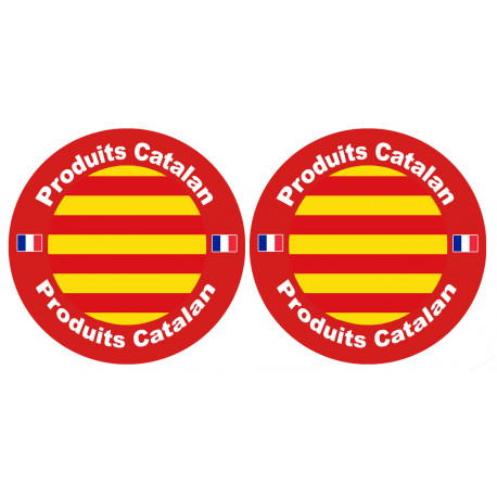 Produits Catalan - 2fois 10cm - Sticker/autocollant