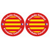 Produits Catalan - 2 stickers de 10cm - Sticker/autocollant