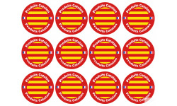 Produits Catalan - 12fois 5cm - Sticker/autocollant