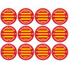 Produits Catalan - 12fois 5cm - Sticker/autocollant