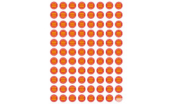 Produits Catalan - 88 stickers de 2cm - Sticker/autocollant