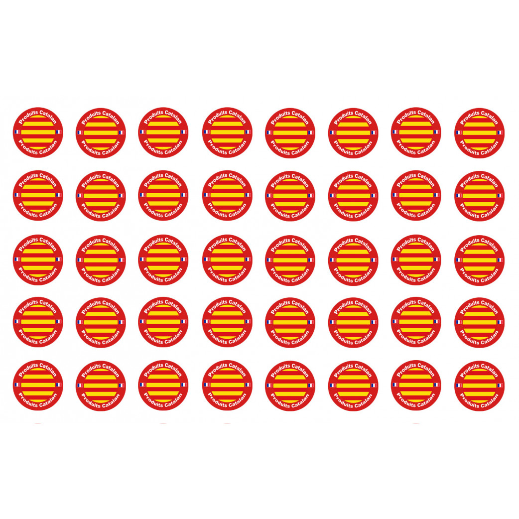 Produits Catalan - 40fois 2cm - Sticker/autocollant