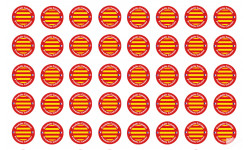 Produits Catalan - 40fois 2cm - Sticker/autocollant