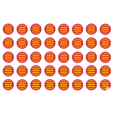 Produits Catalan - 40 stickers de 2cm - Sticker/autocollant