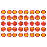 Produits Catalan - 40 stickers de 2cm - Sticker/autocollant