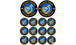 Produits Chtimi - 2 stickers de 10cm et 12 stickers de 5cm - Sticker/autocollant