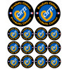 Produits Chtimi - 2 stickers de 10cm et 12 stickers de 5cm - Sticker/autocollant