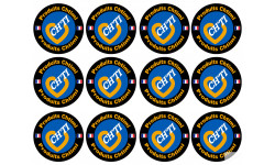 Produits Chtimi - 12 stickers de 5cm - Sticker/autocollant