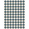 Produits Chtimi - 88 stickers de 2cm - Sticker/autocollant