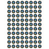 Produits Chtimi - 88 stickers de 2cm - Sticker/autocollant