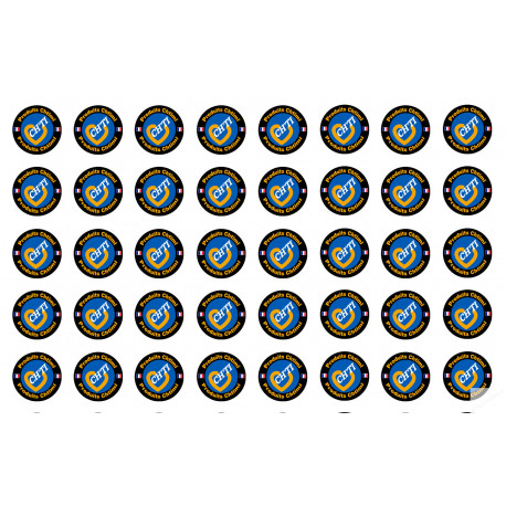 Produits Chtimi - 40 stickers de 2cm - Sticker/autocollant