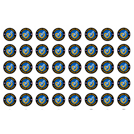 Produits Chtimi - 40 stickers de 2cm - Sticker/autocollant