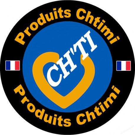 Produits Ch'ti - 1 sticker de 15cm - Sticker/autocollant