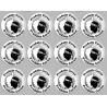 Produits Corse carte - 12fois 5cm - Sticker/autocollant