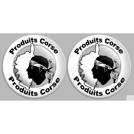 Produits Corse carte - 2fois 10cm - Sticker/autocollant