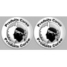 Produits Corse carte - 2fois 10cm - Sticker/autocollant