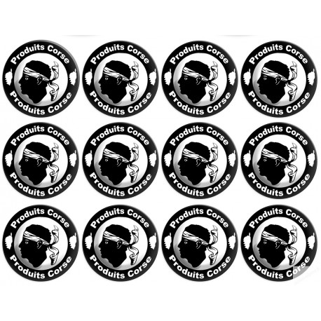 Produits Corse - 12fois 5cm - Sticker/autocollant