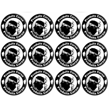 Produits Corse - 12fois 5cm - Sticker/autocollant