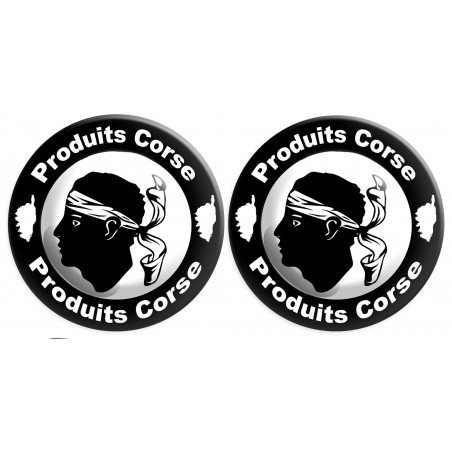 Produits Corse - 2fois 10cm - Sticker/autocollant